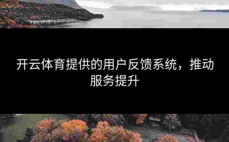 开云体育提供的用户反馈系统，推动服务提升